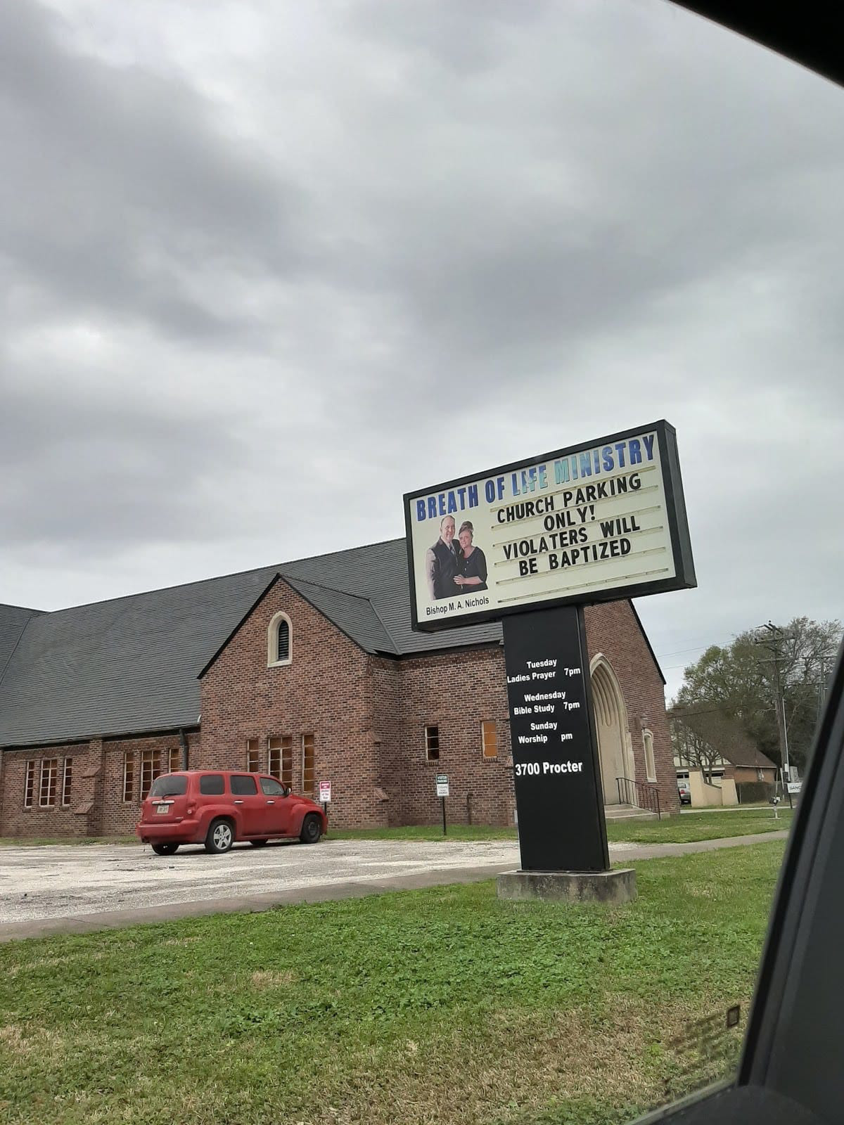 Fun sign we saw last week that I forgot to attach