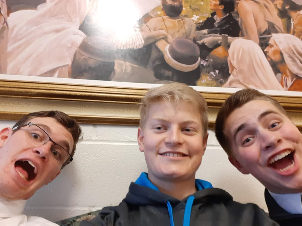 Me, Elder Trent, Elder Wilkinson